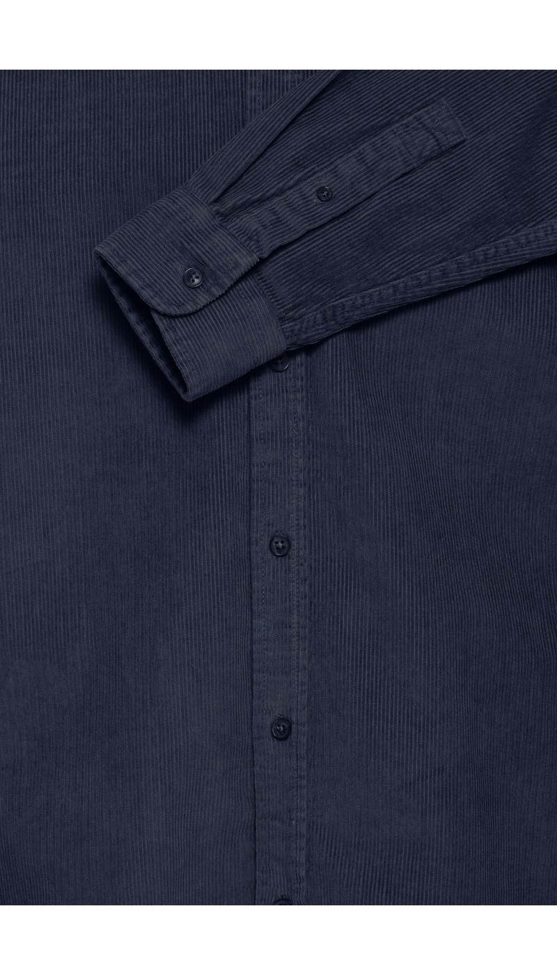 Chemise Côtelé Marine BHCOLIN BLEND - 5 | TOPS
